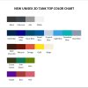 tank top color chart - One Piece Gifts