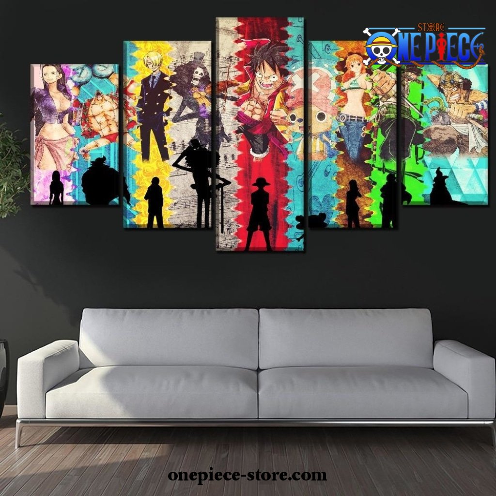 2021 style 5 pieces one piece canvas wall art 345 8a990148 b8e5 4ec3 b202 927868332090 - One Piece Gifts