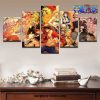 2021 style 5 pieces one piece team canvas wall art 371 - One Piece Gifts