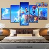 5 pieces handsome one piece sea blue canvas wall art 210 - One Piece Gifts