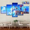 5 pieces handsome one piece sea blue canvas wall art 383 - One Piece Gifts