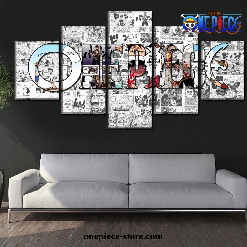 5 pieces one piece artistic poster canvas wall art 581 - One Piece Gifts