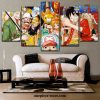 5 pieces one piece main characters canvas wall art 669 - One Piece Gifts