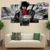 5 pieces scary luffy one piece canvas wall art 539 - One Piece Gifts