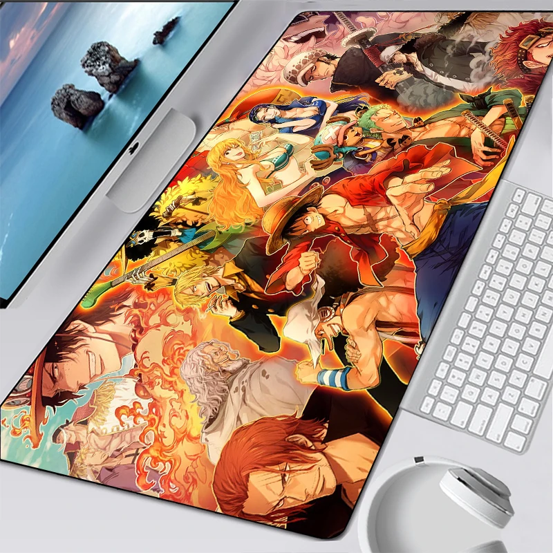 Anime One Piece Gaming Mouse Pads Mouse Pad Gamer Carpet Notbook Computer Mousepad Gamer Keyboard Mouse 7 - One Piece Gifts