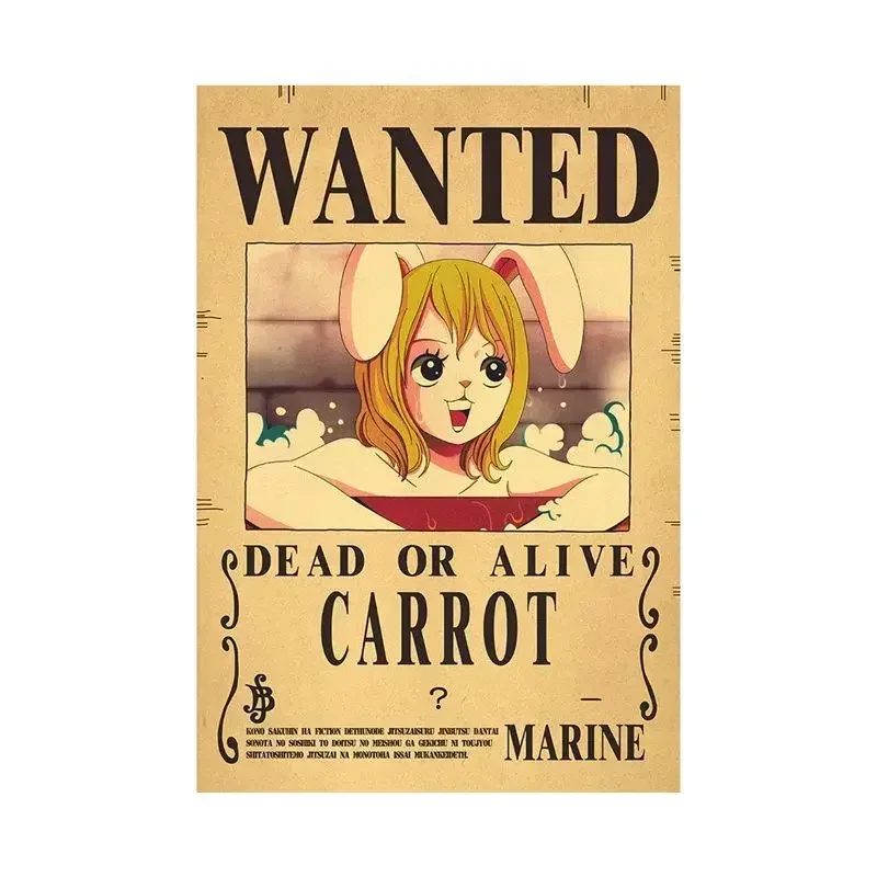 Anime One Piece Luffy 3 Billion Bounty Wanted Posters Four Emperors Kid Action Figures Vintage Wall 21 - One Piece Gifts