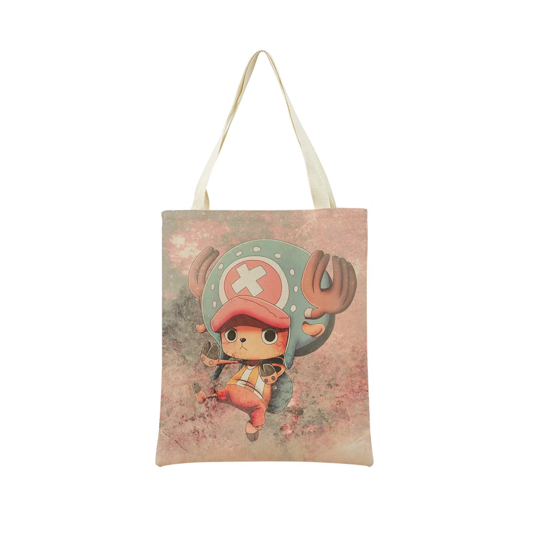 Anime One Piece Pattern Market Eco Shopping Bag Double Side Print Design Foldable Women Handbag Portable 2 - One Piece Gifts