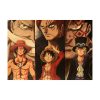 Anime One Piece Three Brothers White Beard Red Hair Dragon Kraft paper vintage poster bar cafe 2 - One Piece Gifts