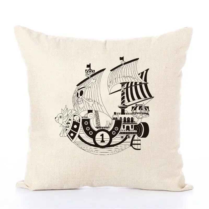 BANDAI ONEPIECE ANIME PILLOW LUFFY ACE ROZO CHILDREN S THROW PILLOW OFFICE SOFA BACKREST CAR CUSHION 13 - One Piece Gifts