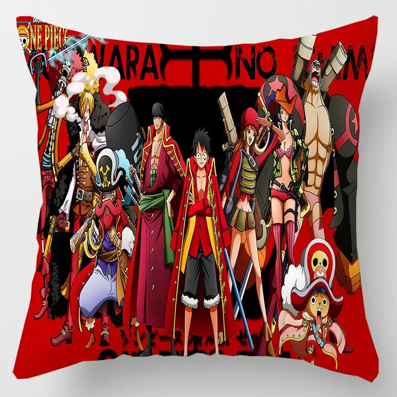Hot Anime One Piece Figure Toys Roronoa Zoro Tony Chopper Nami Printed Pillows Cover Birthday Party 1 - One Piece Gifts