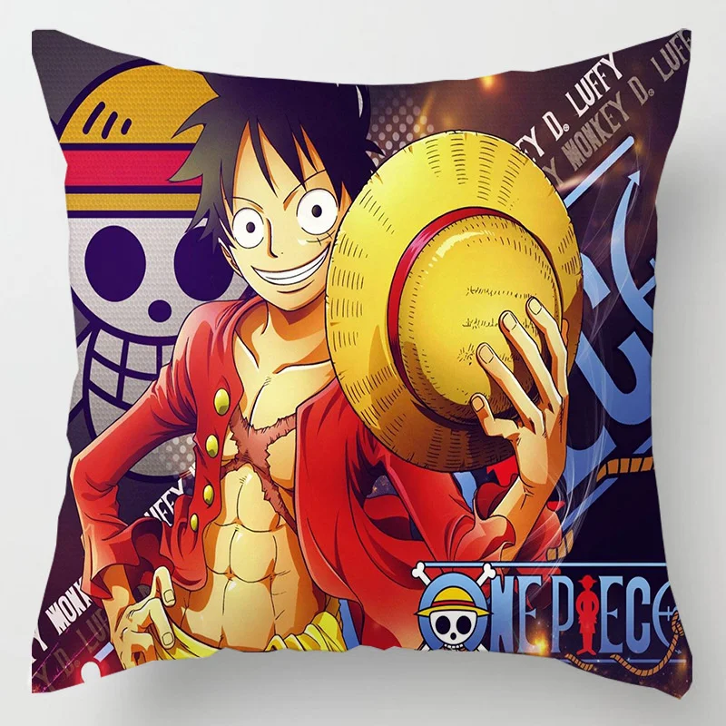 Hot Anime One Piece Figure Toys Roronoa Zoro Tony Chopper Nami Printed Pillows Cover Birthday Party 15 - One Piece Gifts