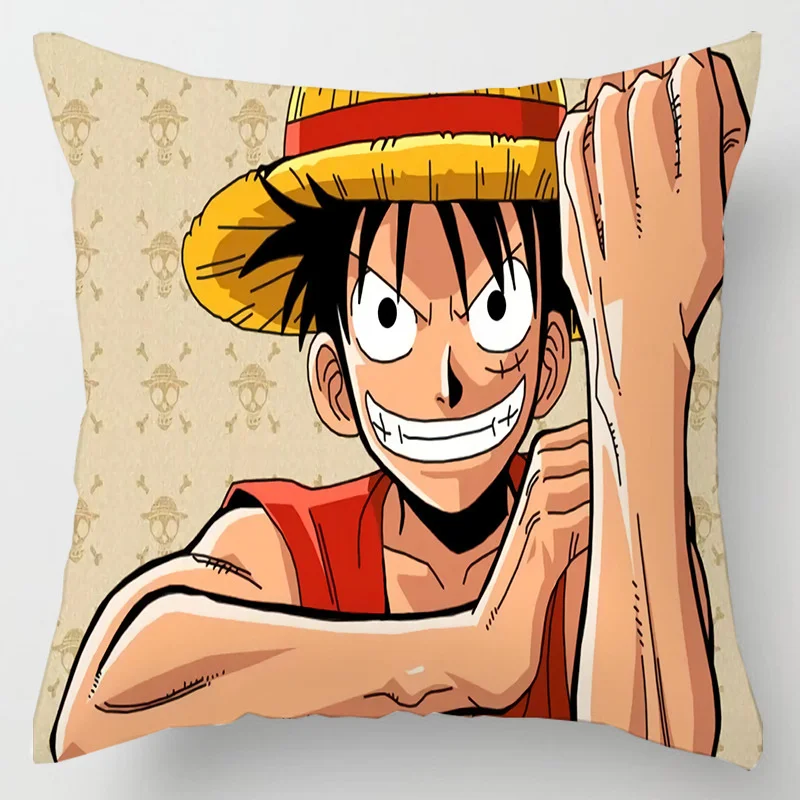 Hot Anime One Piece Figure Toys Roronoa Zoro Tony Chopper Nami Printed Pillows Cover Birthday Party 3 - One Piece Gifts