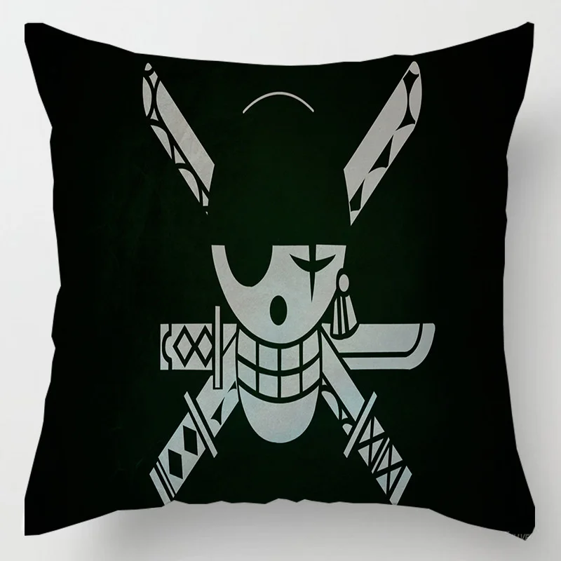 Hot Anime One Piece Figure Toys Roronoa Zoro Tony Chopper Nami Printed Pillows Cover Birthday Party 9 - One Piece Gifts