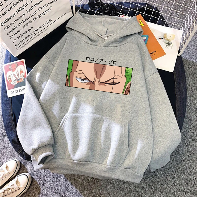 Hot Roronoa Zoro Eyes Printed Hoodies New Unisex ONE PIECE Anime Hoody Cloth Harajuku Streetwear Cool - One Piece Gifts