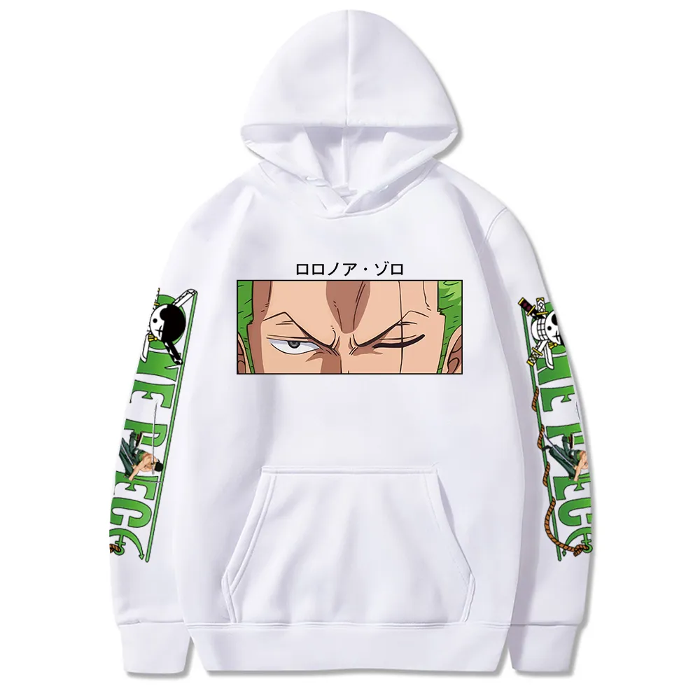 Hot Roronoa Zoro Print Hoodies Men Women One Piece Anime Sweatshirts Hoodie Pockets Streetwear Clothes Harajuku 1 - One Piece Gifts