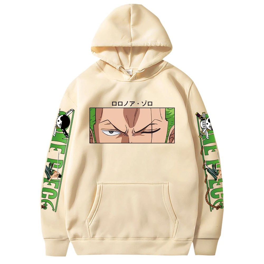 Hot Roronoa Zoro Print Hoodies Men Women One Piece Anime Sweatshirts Hoodie Pockets Streetwear Clothes Harajuku 4 - One Piece Gifts