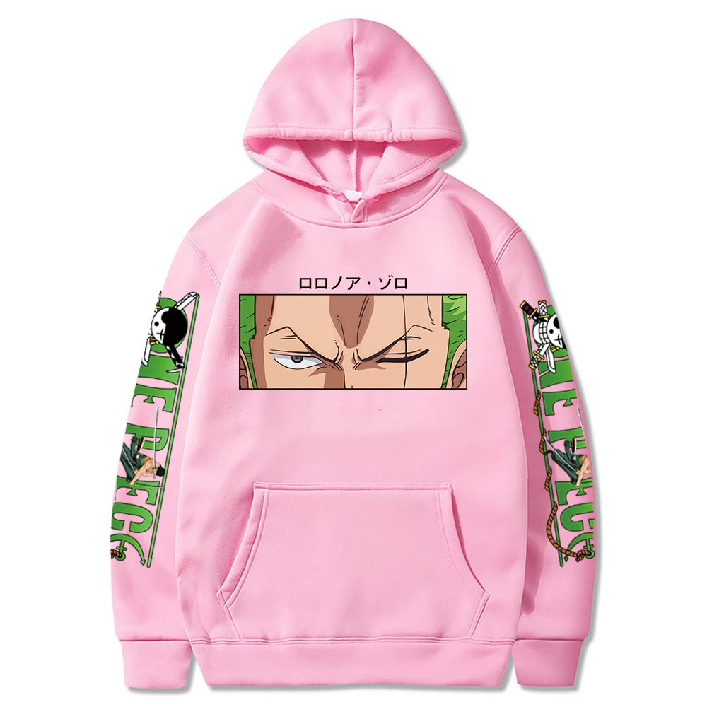 Hot Roronoa Zoro Print Hoodies Men Women One Piece Anime Sweatshirts Hoodie Pockets Streetwear Clothes Harajuku 5 - One Piece Gifts