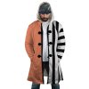 Kinemon One Piece AOP Hooded Cloak Coat FRONT Mockup - One Piece Gifts