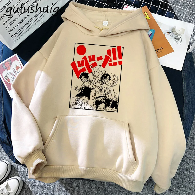 Manga One Piece Gear 5 Hoodie Roronoa Zoro Women Funny Cartoon Luffy Sweatshirts Ullzang Japanese Anime 14 1 - One Piece Gifts