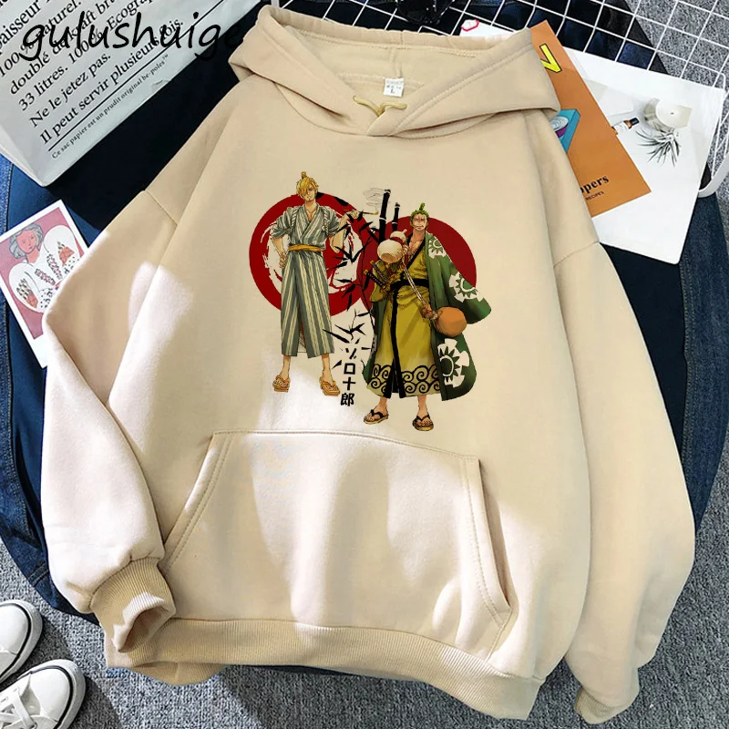 Manga One Piece Gear 5 Hoodie Roronoa Zoro Women Funny Cartoon Luffy Sweatshirts Ullzang Japanese Anime 9 1 - One Piece Gifts