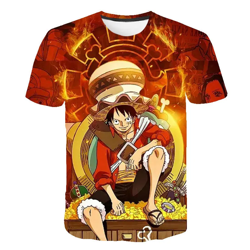 New Anime One Piece Luffy Fashion Kids Boy Girl Children T Shirt 3D Casual Summer Men 15 - One Piece Gifts