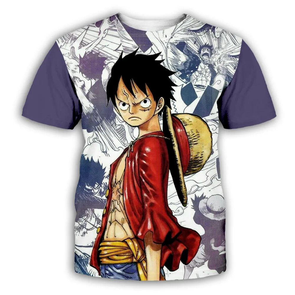 New Anime One Piece Luffy Fashion Kids Boy Girl Children T Shirt 3D Casual Summer Men 3 - One Piece Gifts