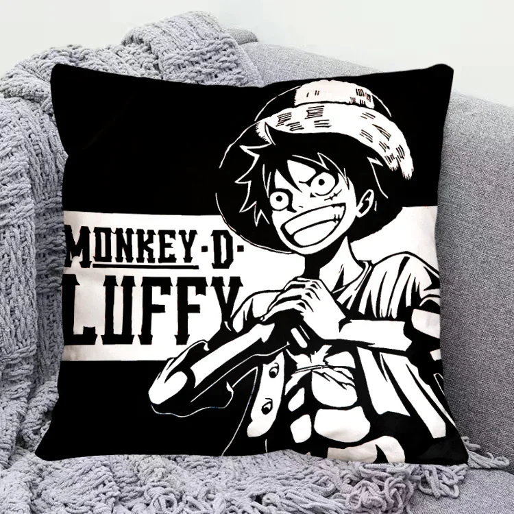 New Cartoon Cushion One Piece Luffy Zoro Nami Usopp Chopper Robin Peripheral Anime Fashion Children Couple 1 - One Piece Gifts