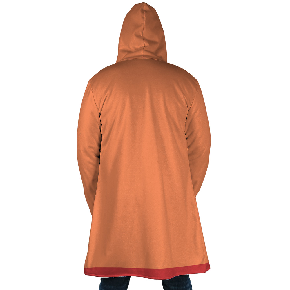 Oden Kozuki One Piece AOP Hooded Cloak Coat BACK Mockup - One Piece Gifts