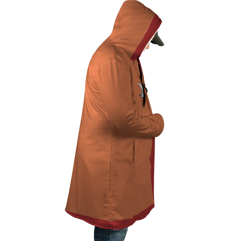 Oden Kozuki One Piece AOP Hooded Cloak Coat RIGHT Mockup - One Piece Gifts