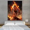 One Piece Angry Realistic Ace Fire Fist Revenge 1pc Wall Art 1 - One Piece Gifts