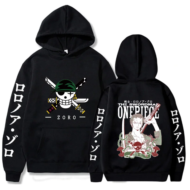 One Piece Anime Hoodie Print Pullover Tops Loose Casual Fashion Uniex Pullover Sweatshirt Dropship Clothing Man 1 - One Piece Gifts