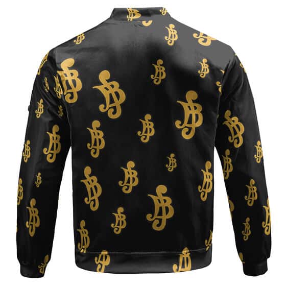 One Piece Belly Monetary Symbol Pattern Bomber Jacket Back - One Piece Gifts