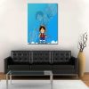 One Piece Chibi And Adult Straw Hat Luffy Blue 1pc Wall Art 1 - One Piece Gifts