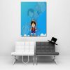 One Piece Chibi And Adult Straw Hat Luffy Blue 1pc Wall Art 2 - One Piece Gifts