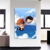 One Piece Chibi Luffy And Ace Jumps In The Ocean 1pc Canvas 2 - One Piece Gifts