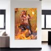 One Piece Fire Fist Ace Fiery Blazing Hot Orange 1pc Canvas 2 - One Piece Gifts