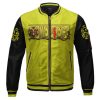 One Piece Heart Pirates Symbol Yellow Black Varsity Jacket Front - One Piece Gifts