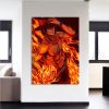 One Piece Portgas D Ace Fire Fist Power Orange 1pc Wall Art 2 - One Piece Gifts