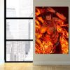 One Piece Portgas D Ace Fire Fist Power Orange 1pc Wall Art 3 - One Piece Gifts