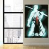 One Piece Roronoa Zoro Swordsman Silhouette 1pc Canvas Print 3 - One Piece Gifts