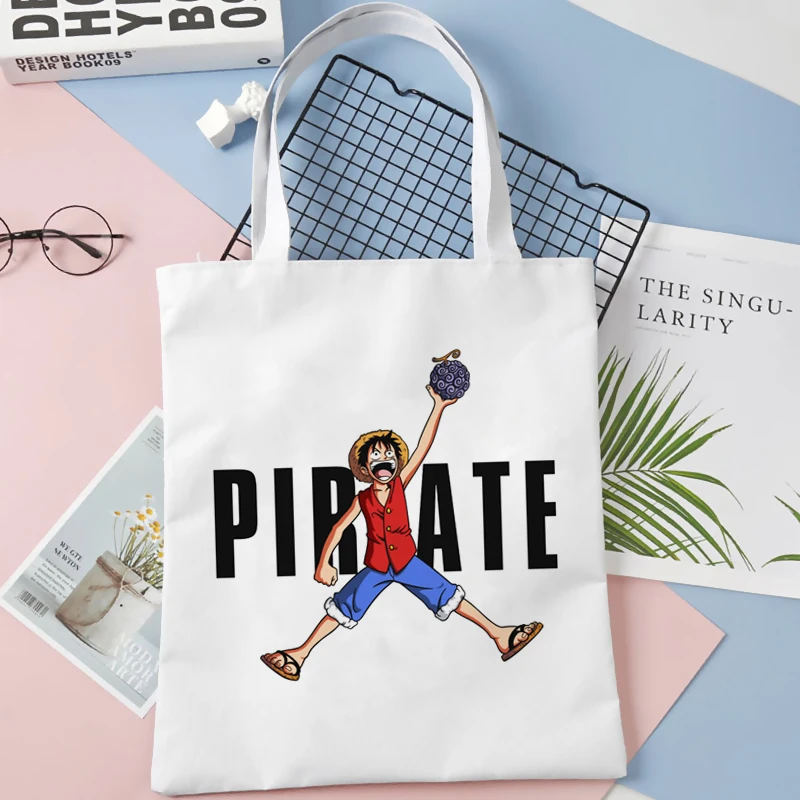 One Piece shopping bag shopper bolsas de tela reusable bolso jute bag bag shoping bolsas reutilizables 2 - One Piece Gifts