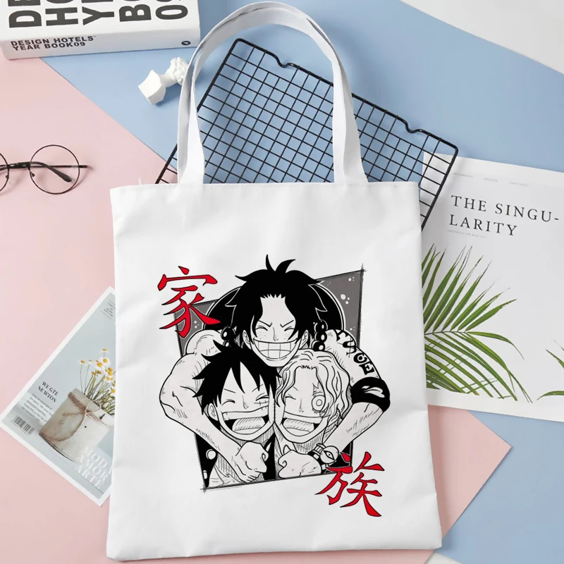 One Piece shopping bag shopper bolsas de tela reusable bolso jute bag bag shoping bolsas reutilizables 22 - One Piece Gifts