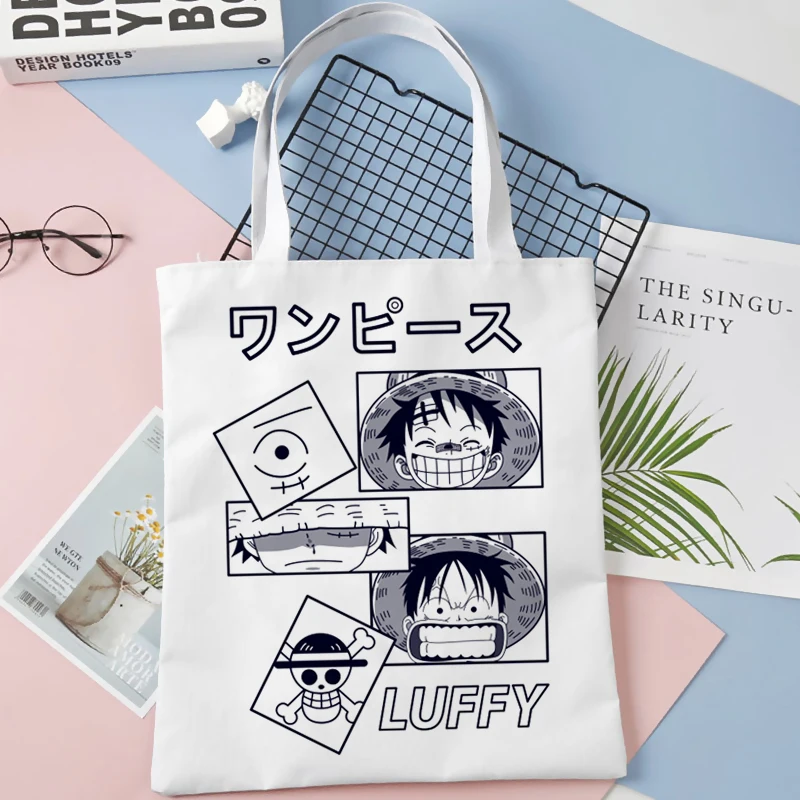 One Piece shopping bag shopper bolsas de tela reusable bolso jute bag bag shoping bolsas reutilizables 5 - One Piece Gifts