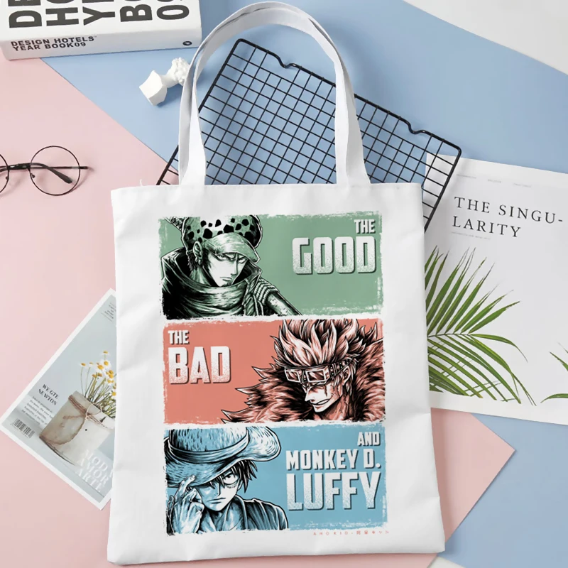 One Piece shopping bag shopper bolsas de tela reusable bolso jute bag bag shoping bolsas reutilizables 7 - One Piece Gifts