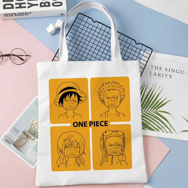 One Piece shopping bag shopper bolsas de tela reusable bolso jute bag bag shoping bolsas reutilizables 8 - One Piece Gifts