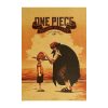 Room Decor Anime One Piece Sea revenge ancient kraft paper printed poster family room decorative aesthetics 2 - One Piece Gifts
