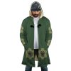Roronoa Zoro Wano Country Arc Hooded Cloak Coat FRONT Mockup - One Piece Gifts