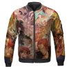 Stunning One Piece Pirate Characters Bomber Jacket Front - One Piece Gifts
