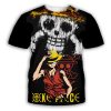 Summer Hot 3d Printing T shirt for Men and Kids Interesting Anime One piece Luffy Pattern - One Piece Gifts