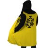Trafalgar Law One Piece Hooded Cloak Coat SIDE Mockup - One Piece Gifts